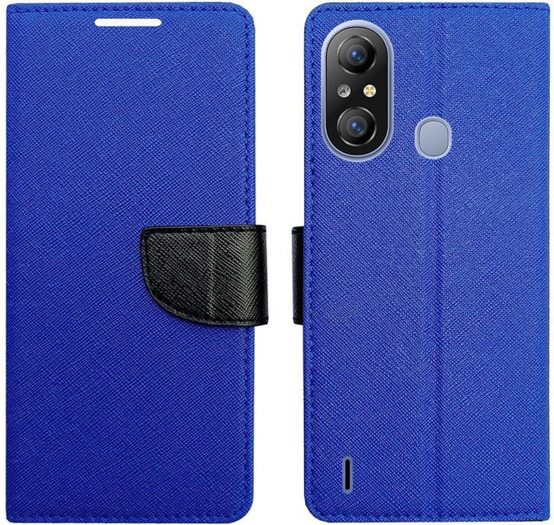 AD Enterprises Flip Cover for Itel A49  (Blue, Magnetic Case, Pack of: 1)