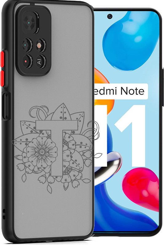 Lilliput Back Cover for Mi Redmi Note 11 5G  (Black)