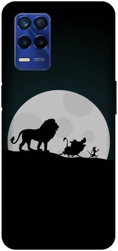 BARMANS Back Cover for Realme 8 5G lion king, disney movie, disney, timon pumba, lion king, cartoon  (Multicolor, Shock Proof, Pack of: 1)
