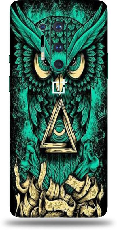 CLAXA OnePlus 8 Pro, Oneplus 8 pro, oneplus 8pro Mobile Skin  (Oneplus 8 Pro Back Skin Wrap With Angry Owl Vinyl In High Gloss Finish, Mobile Skin Back + Sides + Camera)