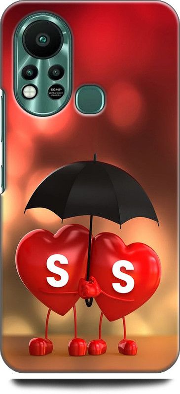 KEYCENT Back Cover for Infinix Hot 11s, X6812 S S, S LOVES S, S NAME, ALPHABET, SS LOVE, HART, BLUE  (Multicolor, Shock Proof, Pack of: 1)