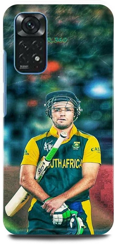 play fast Back Cover for Redmi Note 11 AB, DE, VILLIERS, SOUTH, AFRICA, PLAYER, RCB  (Multicolor, Hard Case, Pack of: 1)