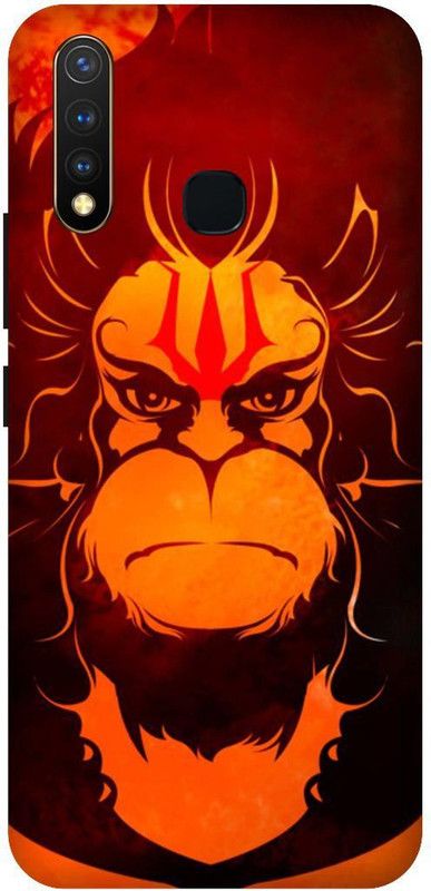 SSMORYA Back Cover for Vivo U20 (God Hanuman) Printed Back Cover  (Multicolor, Waterproof, Pack of: 1)