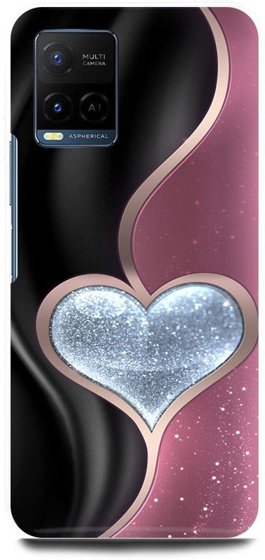 play fast Back Cover for Vivo Y21T, V2135 COUPLE, SHAPE, DESIGN, LOVE, HEARTS  (Multicolor, Hard Case, Pack of: 1)