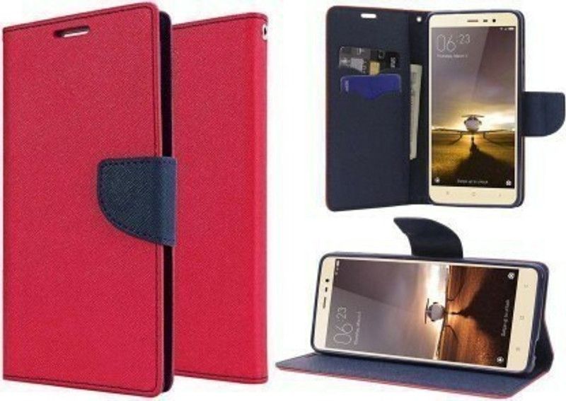 Aarnov Flip Cover for Oppo A15s  (Pink, Dual Protection, Pack of: 1)