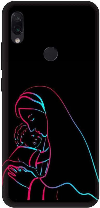 SSMORYA Back Cover for Mi Redmi Note 7s Mom Dad Love Printed Back Cover  (Multicolor, Waterproof, Pack of: 1)