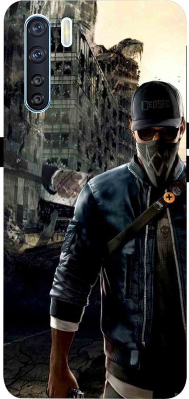 LIKELOOK Back Cover for Oppo F15, ( Comics, Cartoon, Pubg, Free fire )  (Multicolor, Shock Proof, Pack of: 1)