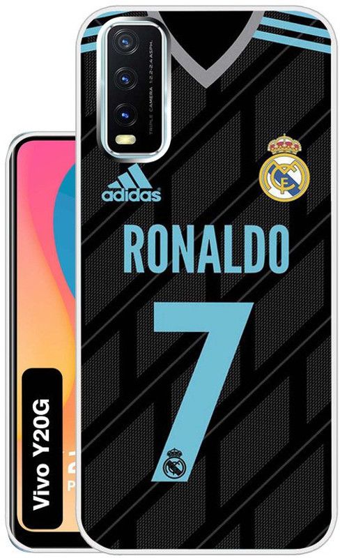 Case Club Back Cover for Vivo Y20G  (Black, Grip Case, Silicon, Pack of: 1)