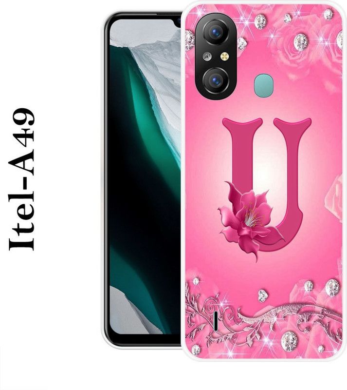 VITARO Back Cover for Itel A49  (Pink, Grip Case, Silicon)