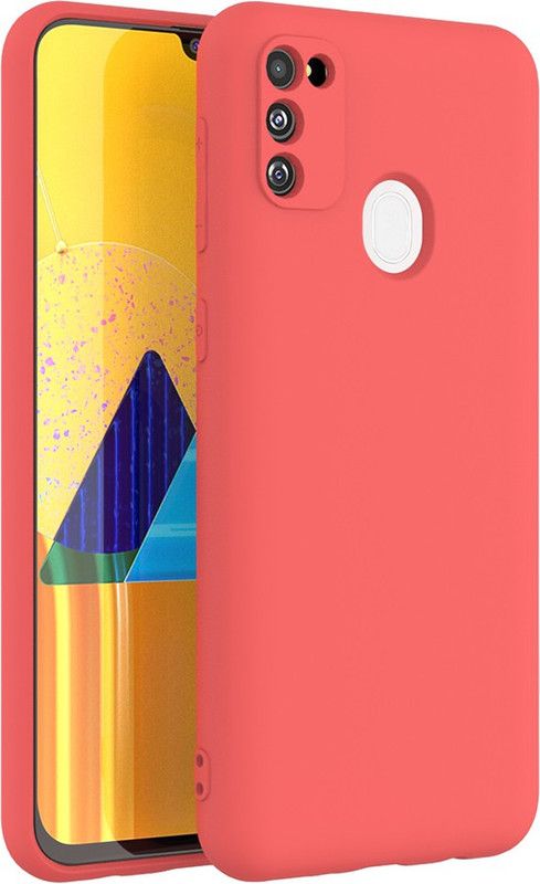 ShopGlobal Back Cover for Samsung Galaxy M30s, Samsung Galaxy M21, Samsung M30s  (Red, Camera Bump Protector)