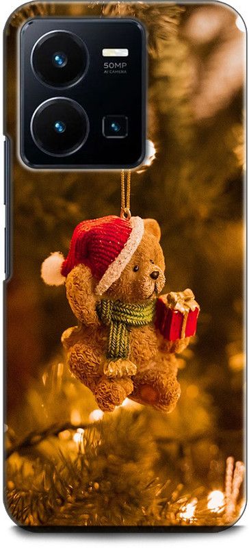 WallCraft Back Cover for Vivo Y35, V2205 TEDDY, TEDDY BEAR, LOVE, HEART, ROSE, RED ROSE  (Multicolor, Dual Protection, Pack of: 1)