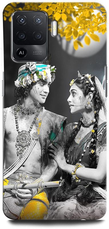 ORBIQE Back Cover for OPPO F19 Pro CPH2285 KRISHNA, LORD KRISHNA, VASUDEV, GOD, KRISHN KANHIYA, RADHA  (Multicolor, Hard Case, Pack of: 1)