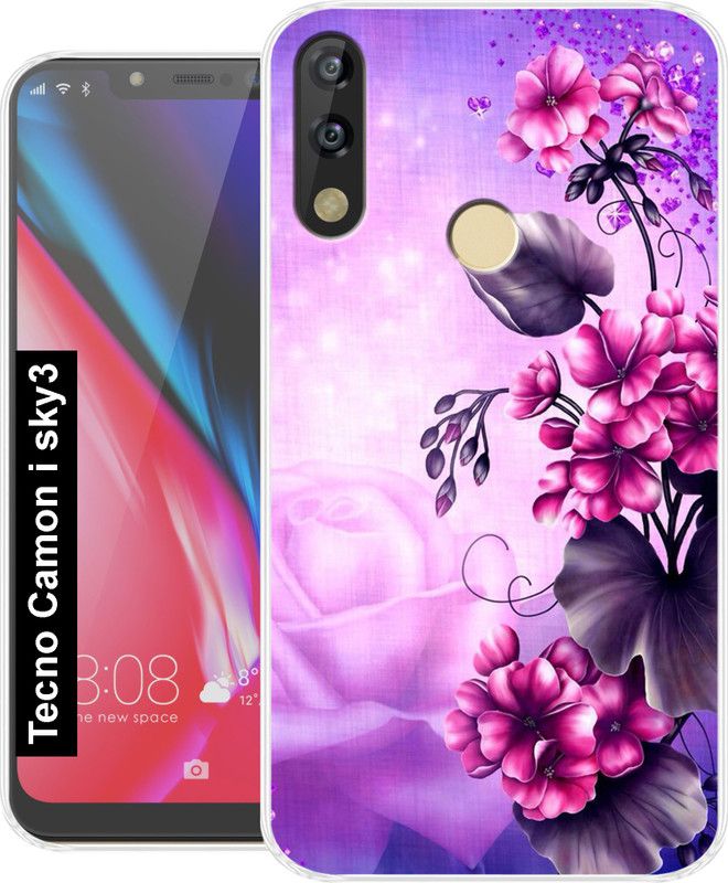 SmartGoldista Back Cover for Tecno Camon I Sky3 Back Cover  (Multicolor, Grip Case, Silicon)