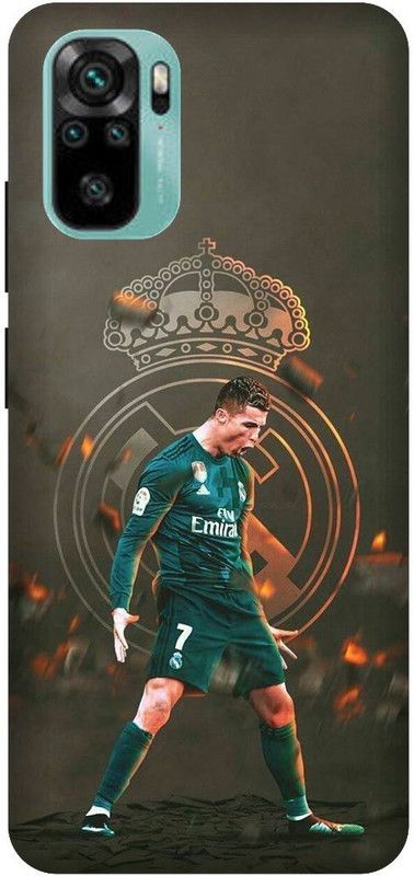 KARJUN Back Cover for Mi Redmi Note 10, Messi 10 FCB Multicolour Printed Back Cover  (Multicolor, Hard Case, Pack of: 1)