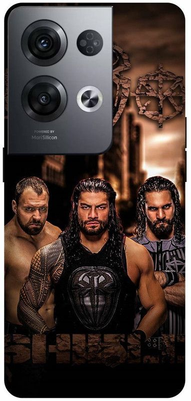 DIKRO Back Cover for OPPO Reno8 Pro 5G, ROMAN, REIGNS, WRESTLER, WWE, SHIELD  (Brown, Hard Case, Pack of: 1)