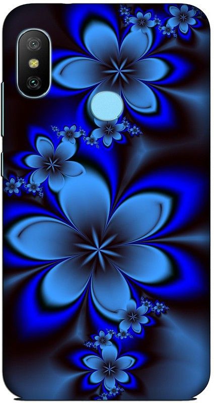 CROKIAN Back Cover for Mi Redmi 6 pro  (Blue, Black, Hard Case, Pack of: 1)