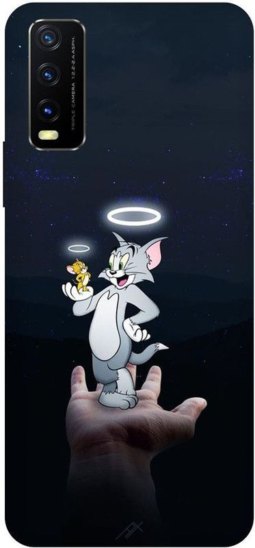 THE NARAYANA COLLECTIONS Back Cover for VIVO Y20G-V2037-V2065-TOM,JERRY,TOM AND JERRY,CARTOON  (Multicolor, Hard Case, Pack of: 1)