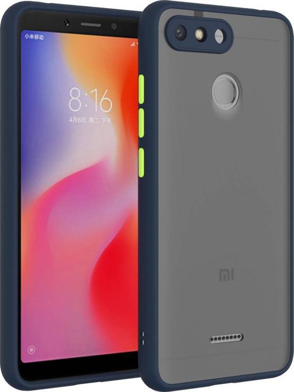 AOnes Back Cover for Mi Redmi 6  (Blue, Cases with Holder, Pack of: 1)