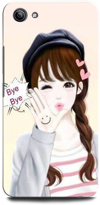 ORBIQE Back Cover for ViVO Y81i 1812/PD1732 GIRL, WOMEN ARTWORK, ANIME, PRETTY, BEUTY  (Multicolor, Hard Case, Pack of: 1)