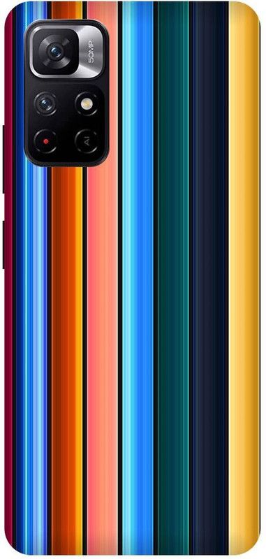 DIKRO Back Cover for REDMI Note 11T 5G, RAINBOW, COLORFUL, ABSTRACT, ART  (Multicolor, Hard Case, Pack of: 1)