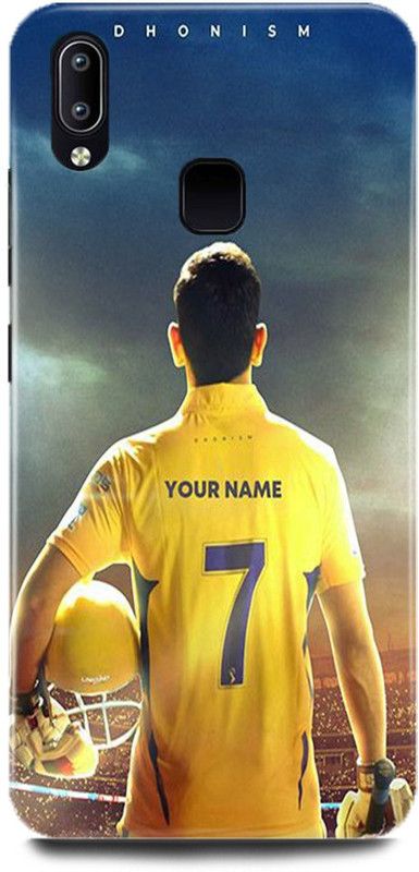 DIKRO Back Cover for Vivo V11, 1806, MAHENDRA, SINGH, DHONI, MS, DHONI, CSK, PLAYER  (Multicolor, Hard Case, Pack of: 1)