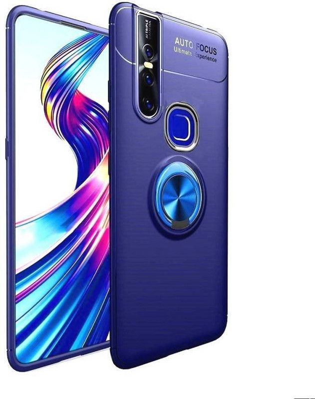 DHAN GTB Back Cover for Vivo V15  (Blue, Grip Case, Silicon, Pack of: 1)