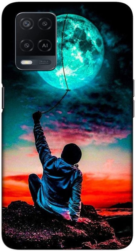 CROKIAN Back Cover for Oppo A54 Broken Back Cover  (Blue, Hard Case, Pack of: 1)