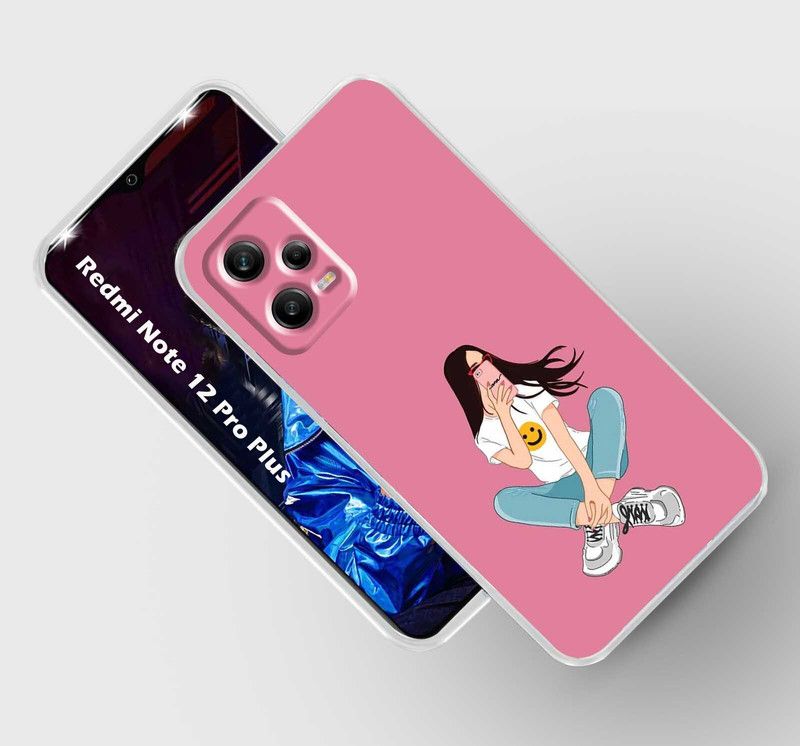 Retroart Back Cover for REDMI Note 12 Pro+ 5G  (Multicolor, Silicon, Pack of: 1)