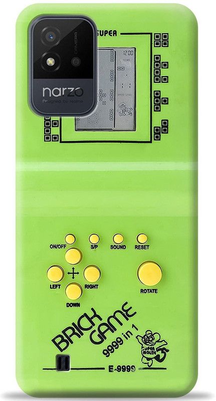 Dreamer Back Cover for Realme Narzo 50i  (Green, Shock Proof)