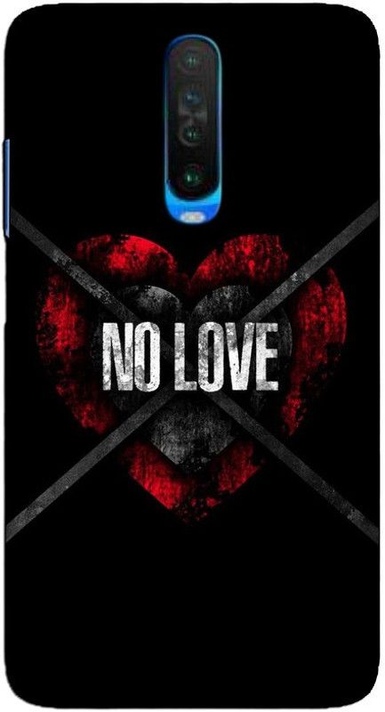 CROKIAN Back Cover for POCO X2 No love Back Cover  (Multicolor, Hard Case, Pack of: 1)
