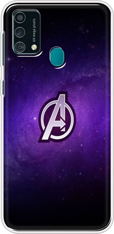 Hansviprint Back Cover for Samsung Galaxy F41  (Black, Purple, Grip Case, Silicon, Pack of: 1)