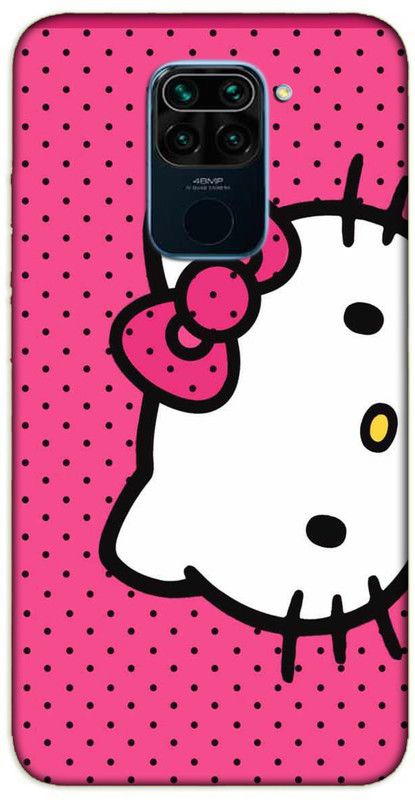 iprinto Back Cover for Mi Redmi Note 9 Hello Kitty Back Cover  (Pink, Hard Case, Pack of: 1)