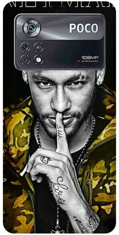 play fast Back Cover for POCO X4 Pro 5G, NEYMAR, JR, BARCELONA,FOOTBALL,JUNIOR,PSG,FRANCE  (Yellow, Hard Case, Pack of: 1)