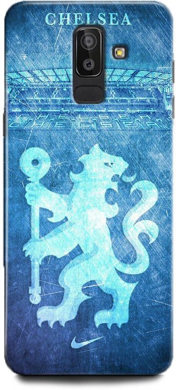INDICRAFT Back Cover for Samsung Galaxy J8 CHELSEA, FOOTBALL, BLUE, CLUB, SOCCER  (Multicolor, Hard Case, Pack of: 1)