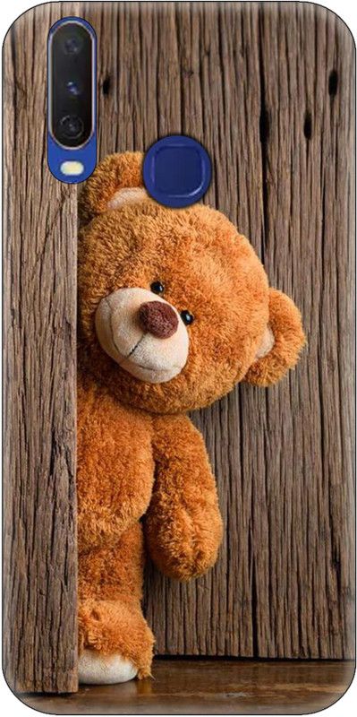Smutty Back Cover for Vivo U10, 1916 - Teddybear Print  (Multicolor, Hard Case, Pack of: 1)