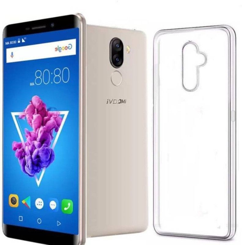 Allit Back Cover for iVooMi i1s  (Transparent, Silicon, Pack of: 1)
