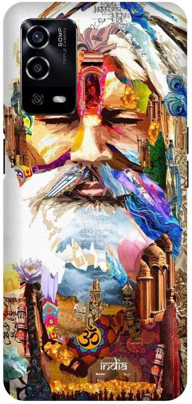 UMPRINT Back Cover for Oppo A55/CPH2325, Sadhu Aghori Mahakal Printed Back Cover  (Multicolor, Hard Case, Pack of: 1)