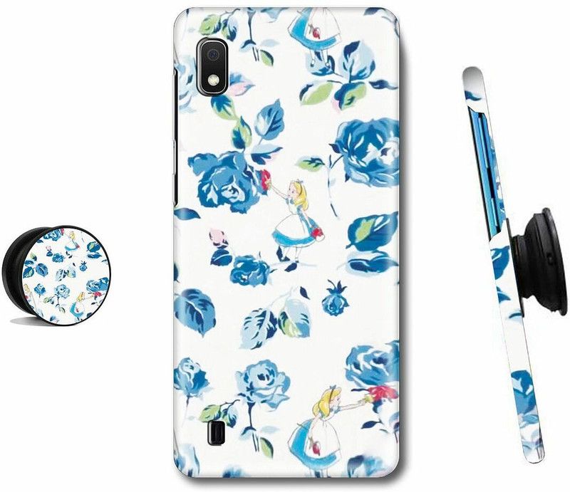 HELLO CASE Back Cover for Samsung Galaxy A10  (Blue, White, Cases with Holder)