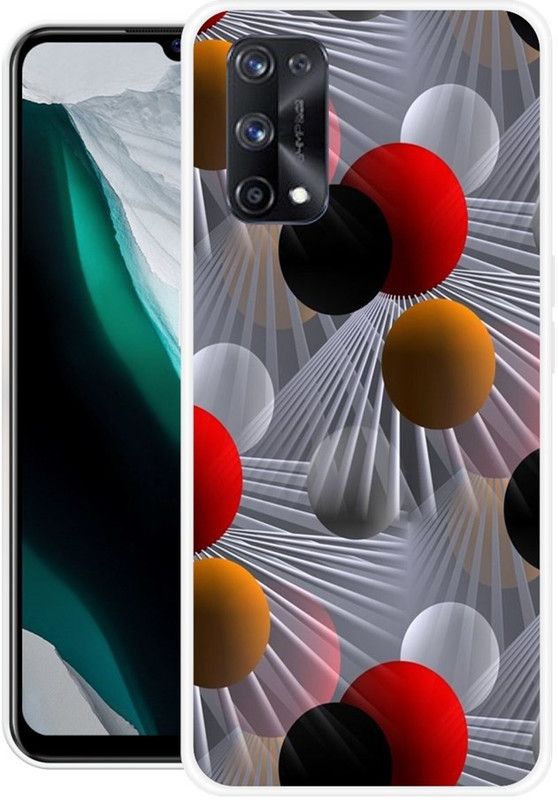 RJ14 (Online) Back Cover for Realme X7 Pro  (Multicolor, Grip Case, Silicon, Pack of: 1)