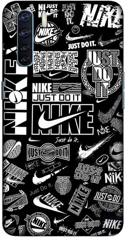 CROKIAN Back Cover for Oppo F15 Nike logo Back Cover  (Multicolor, Hard Case, Pack of: 1)