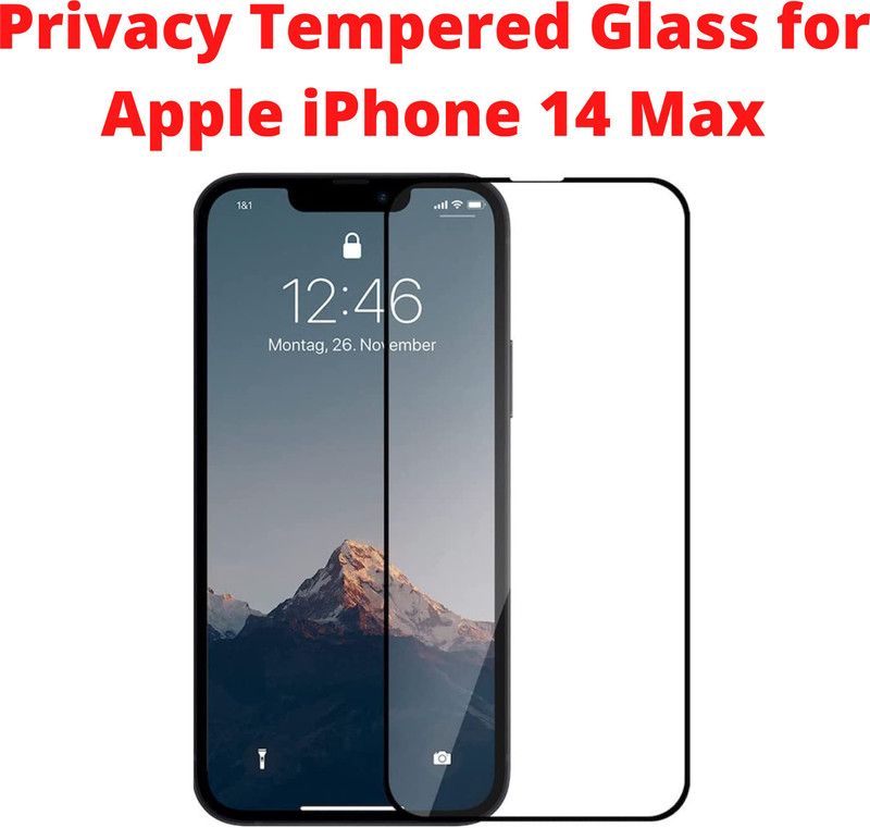 FIVE-O Edge To Edge Tempered Glass for Apple iPhone 14 Max-  (Pack of 2)