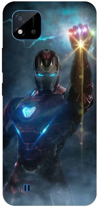 Bluvver Back Cover for Realme C20,RMX3061, Printed IronMan,Avenger Back Cover  (Multicolor, Hard Case, Pack of: 1)