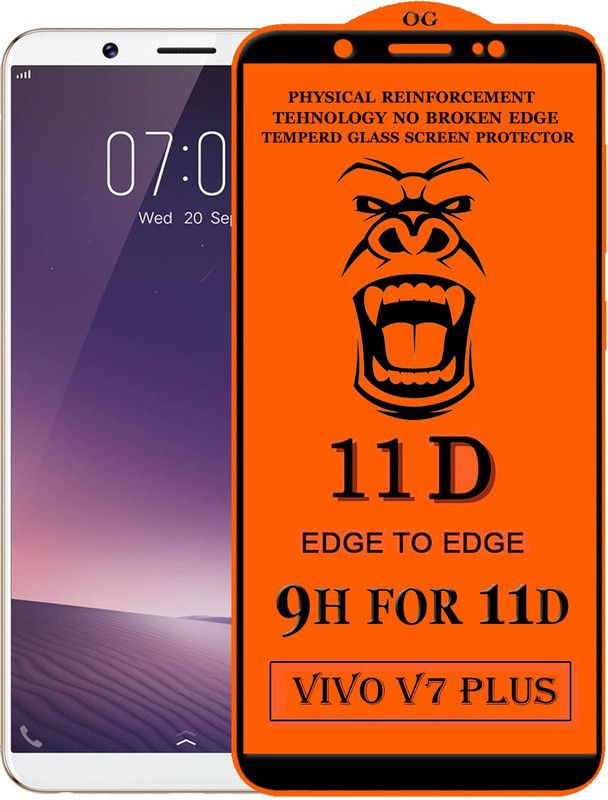 FIVE-O Edge To Edge Tempered Glass for VIVO V7 Plus  (Pack of 1)