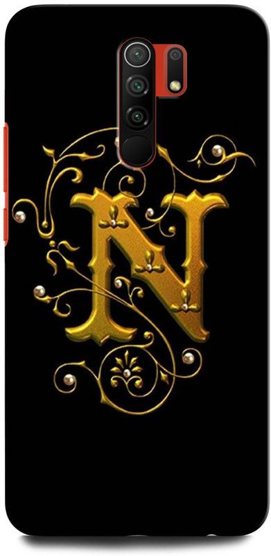 GRAFIQE Back Cover for REDMI 9 Prime  (Black, Yellow, Pack of: 1)