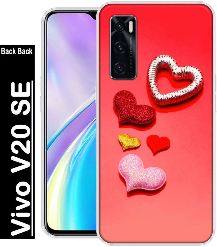REALKING Back Cover for Vivo V20 SE  (Multicolor, Grip Case, Silicon, Pack of: 1)