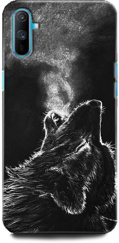 Afterglow Back Cover for Realme C3 GRAY WOLF, HOWL, MOON, WOLF  (Multicolor, Shock Proof, Pack of: 1)