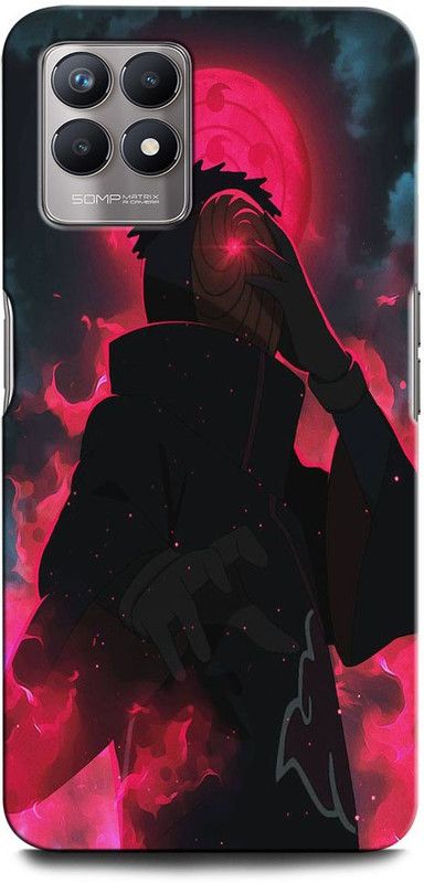 GRAFIQE Back Cover for Realme Narzo 50 OBITO, UCHIHA, ANIME, NEON, ANIMATION  (Multicolor, Shock Proof, Pack of: 1)