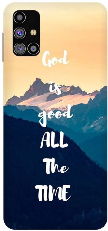 URCHIN Back Cover for Samsung M30s God is good, Motivational, inspirable, quotes  (Multicolor, Shock Proof, Pack of: 1)