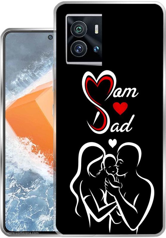 eBoggy Back Cover for Vivo iQOO 9 Pro  (Black, White, Silicon, Pack of: 1)