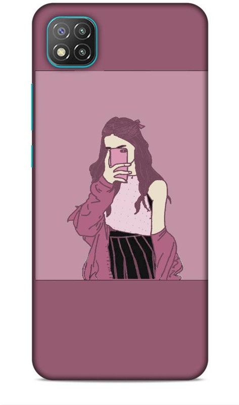 Covermania Back Cover for Poco C3  (Pink)